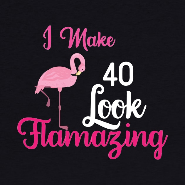 Funny birthday flamingo gift by Anonic